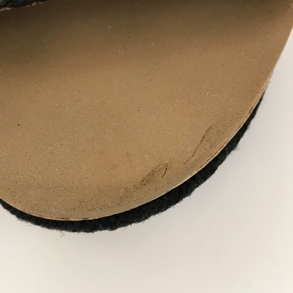 YELLOW BOX Wedge Platform Sandals Black Adalee Women’s Size 8 - Picture 16 of 16